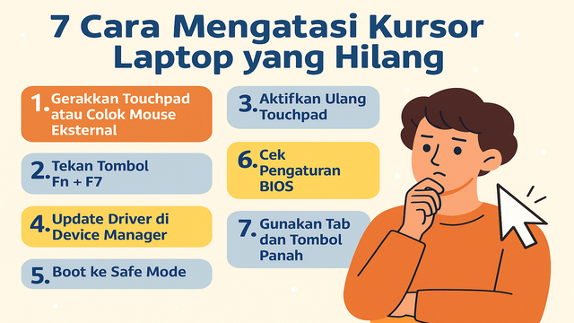 7 Cara Mengatasi Kursor Laptop yang Hilang